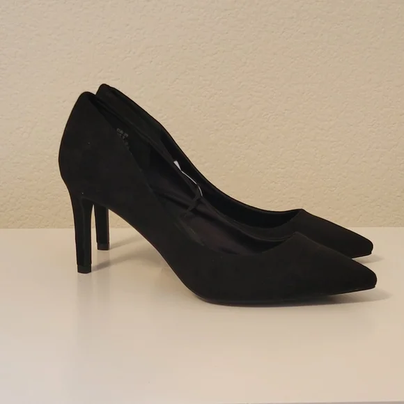 H&M Black Suede Heels - Picture 3 of 8
